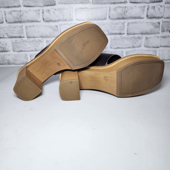 Lucky Brand Women's Mandelina Platform Thong Brown Boho Size 8M - Picture 11 of 14